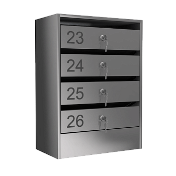 Почтовый ящик 4-секционный серия Эталон Премиум почтовый ящик 4-секционный серия эталон премиум фото
