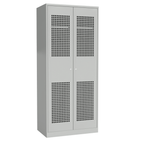 шкаф для раздевалки с перфорированными дверьми фото