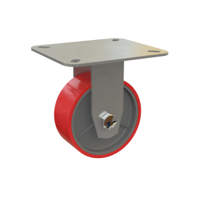 колесо большегрузное неповоротное (полиуретан) 125 мм фото