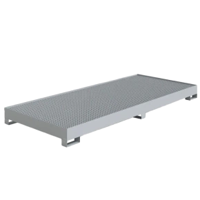 поддон для 2 бочек металлический, оцинкованная решётка 230x3000x1250 фото