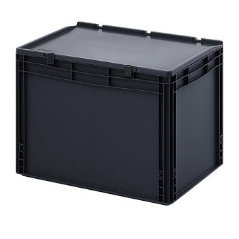 евроконтейнер esd с крышкой на шарнире 435x400x600 фото