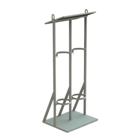 стойка для 2 кислородных баллонов с крышей фото