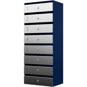 почтовый ящик 8-секционный серия ультра инокс фото