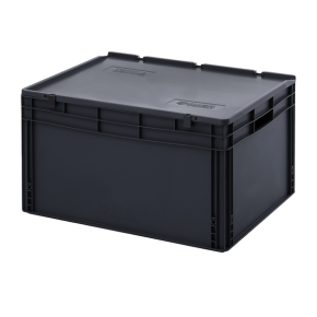 евроконтейнер esd с крышкой на шарнире 435x600x800 фото