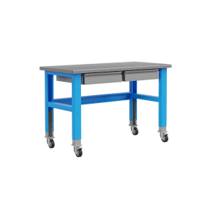 стол промышленный place 1500 на колесах с 2 ящиками фото