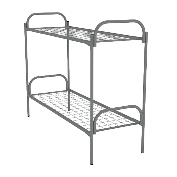 кровать металлическая двухъярусная фото