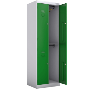 цветной офисный четырехсекционный шкаф для одежды фото