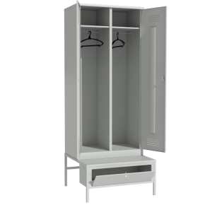 Шкаф для одежды на подставке с ящиком