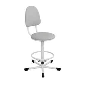 промышленный стул белый кр03 каркас белый фото