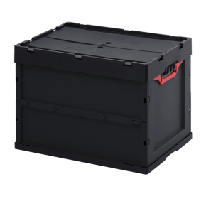 складной ящик esd с крышкой 420x400x600 фото