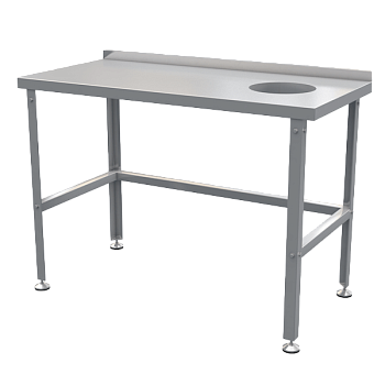 стол для отходов из нержавеющей стали 870x1200x600 фото