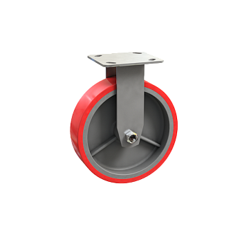 Колесо большегрузное неповоротное (полиуретан) 100 мм колесо большегрузное неповоротное (полиуретан) 100 мм фото