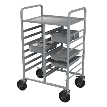 тележка для гастроемкостей 1050x750x600 колеса 100 мм фото