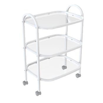 столик медицинский 3-полочный фото