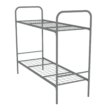 двухъярусная кровать металлическая фото