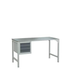 верстак 1500 с тумбой для размещения инструментов фото