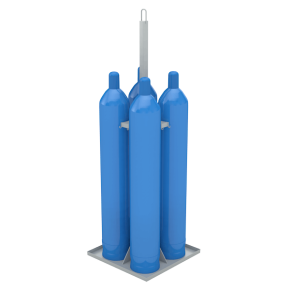 палета для 4 кислородных баллонов фото