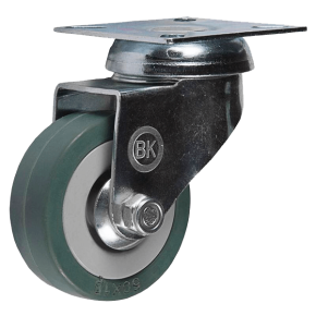 колесо аппаратное с поворотным платформенным креплением 100 мм фото