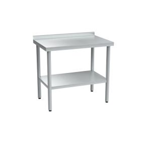 стол из нержавеющей стали с бортом 870x950x600 фото