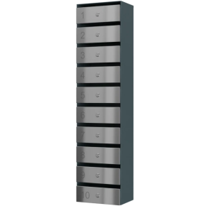 почтовый ящик 10-секционный серия ультра инокс смарт фото