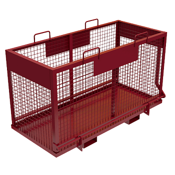 контейнер металлический с откидным дном сетчатый фото