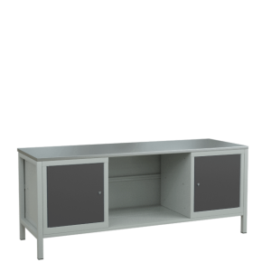 верстак 2000 с 2 тумбами с распашными дверцами фото