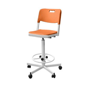 лабораторный стул высокий кр19(в) оранжевый фото
