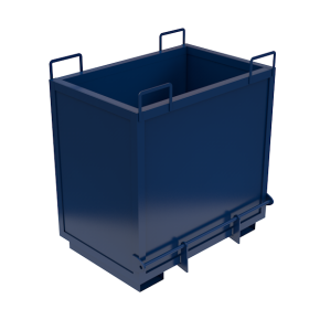 контейнер с откидным дном для склада и производства фото