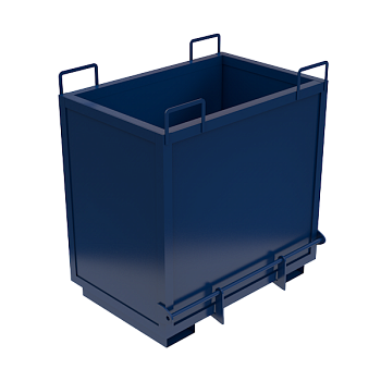 контейнер с откидным дном для склада и производства фото