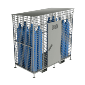 Хранилище для 12 кислородных баллонов оцинкованное хранилище для 12 кислородных баллонов оцинкованное фото
