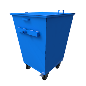 контейнер на 750 литров с плоской крышкой фото