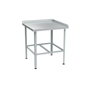 стол из нержавеющей стали угловой 870x800x700 фото