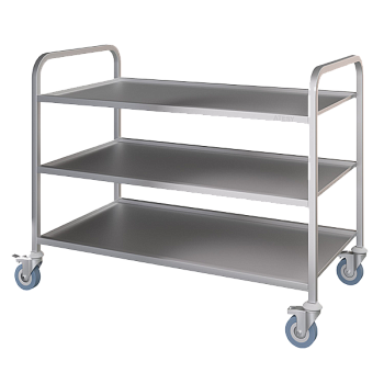 тележка сервировочная нержавеющая 1100x600x850 мм фото