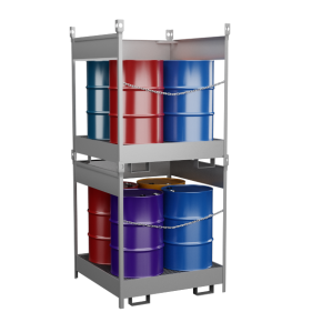 поддон для 4 бочек штабелируемый открытый фото