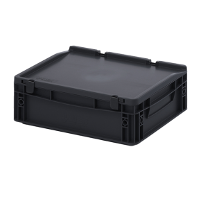 евроконтейнер esd с крышкой на шарнире 135x300x400 фото