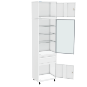 медицинский шкаф шмс-1-а-р-1 с антресолью фото