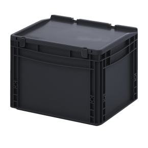 евроконтейнер esd с крышкой на шарнире 285x300x400 фото