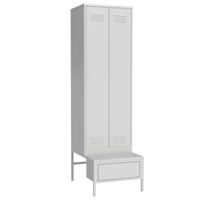 Шкаф для одежды на подставке с ящиком