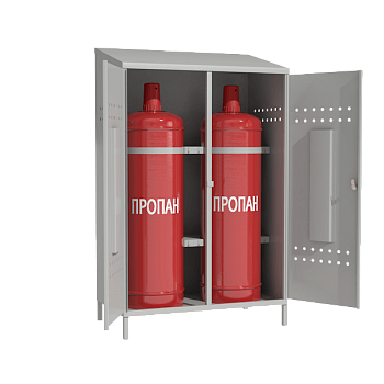 шкаф металлический для 2 пропановых баллонов фото
