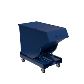 контейнер металлический с крышкой без колёс 1330x740x1445 фото