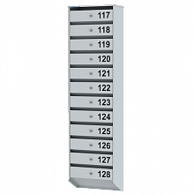 металлический почтовый ящик на 11 ячеек серия базис