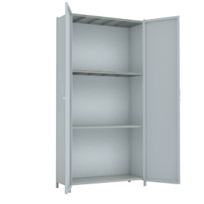 стеллаж 3000x1500x600 стенки сплошные, двери сплошные, 4 яруса фото