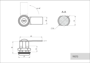 щитовой замок с прямым ригелем фото