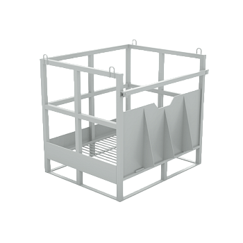 контейнер (палета) для 12 кислородных газовых баллонов фото