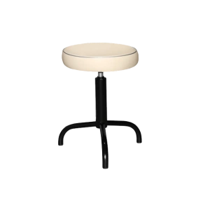 табурет кремовый т04-1 черный каркас фото