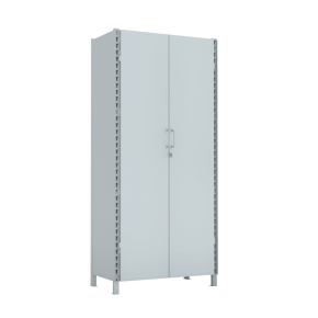 Стеллаж 2000x900x500 стенки сплошные, двери сплошные, 4 яруса стеллаж 2000x900x500 стенки сплошные, двери сплошные, 4 яруса фото