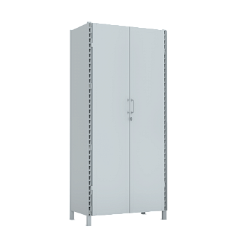 Стеллаж 2000x900x500 стенки сплошные, двери сплошные, 4 яруса стеллаж 2000x900x500 стенки сплошные, двери сплошные, 4 яруса фото