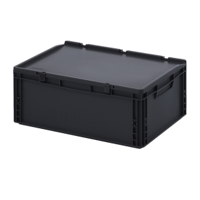 евроконтейнер esd с крышкой на шарнире 235x400x600 фото