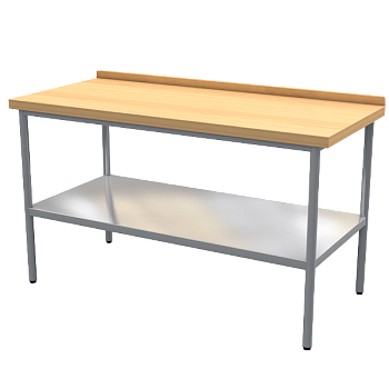 стол кондитерский из нержавейки 870x1500x700 фото