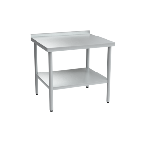 стол из нержавеющей стали с бортом ср-п 870x950x800 фото